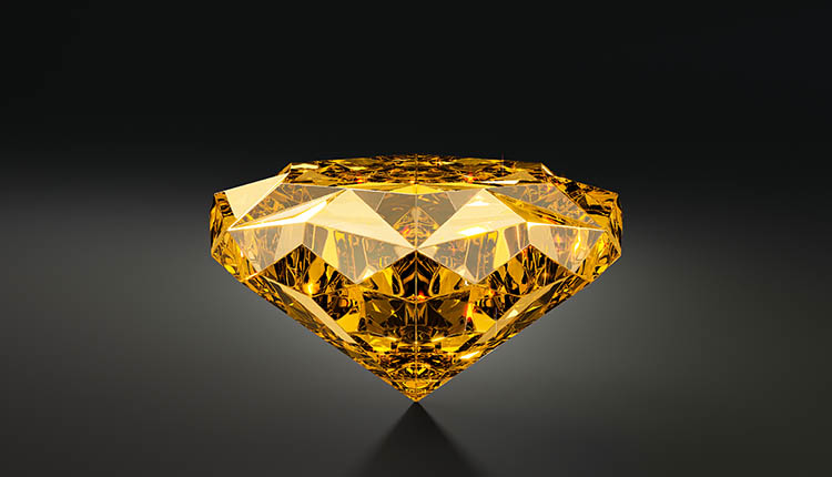 Canary Yellow Diamond on a Black Background. Diamonds in the Rough – Succession Planning at its Best.