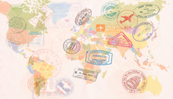 Passport with Stamps. International Experience Can Advance Your Security Career.