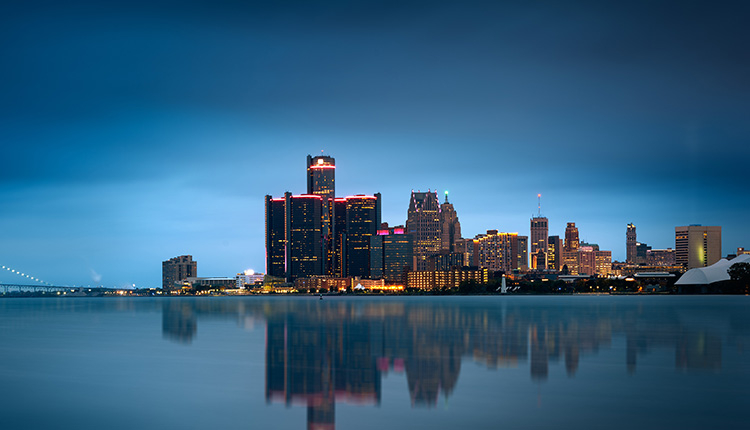 Detroit Skyline at Night. SMR Group is recruiting for a Manager, North America Security, Safety and Loss Prevention.